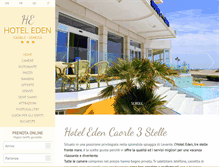 Tablet Screenshot of hoteledencaorle.com